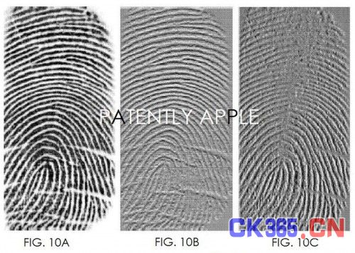 苹果在欧洲获得指纹识别传感器专利（图片来自patently apple）