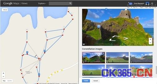 Google推出个性化街景地图制作工具 