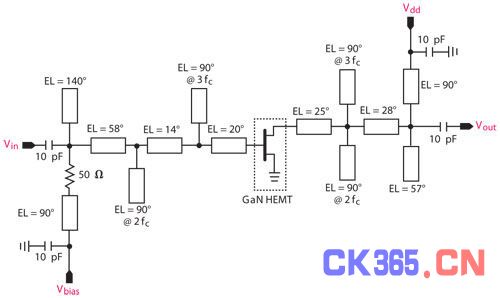 10 W Class E 1.95 GHz测试电路原理图（电子工程专辑）