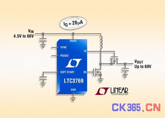 Linear新推60V同步升压型DC/DC控制器LTC3769（电子工程专辑）