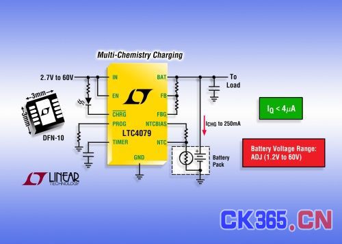 Linear为多化学组成电池新推LTC4079充电器（电子工程专辑）