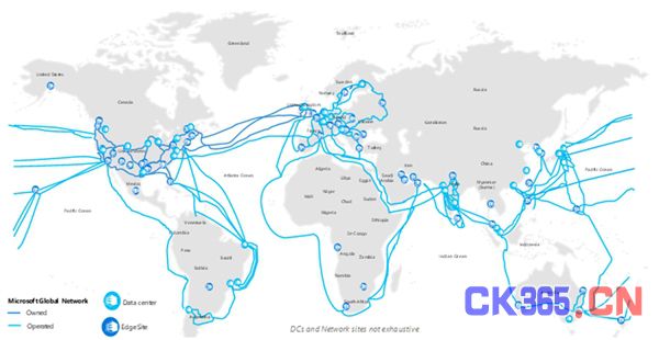 微软建立全球专属CDN网络：平均延迟50ms