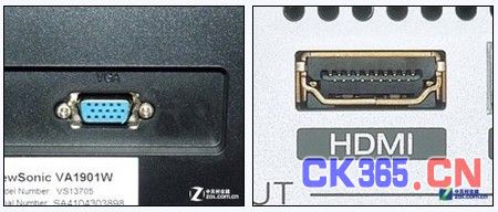 VGA接口与HDMI接口对比
