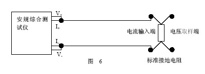 接地电阻测量准确度的校准错接１