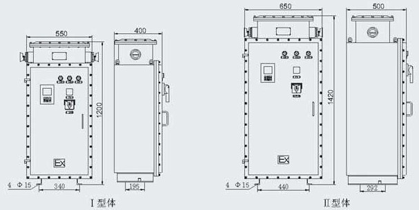 防爆变频调速箱安装尺寸