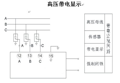 高压带电显示部分接线图